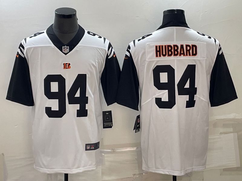 Men Cincinnati Bengals #94 Sam Hubbard White Nike Vapor Limited NFL Jersey